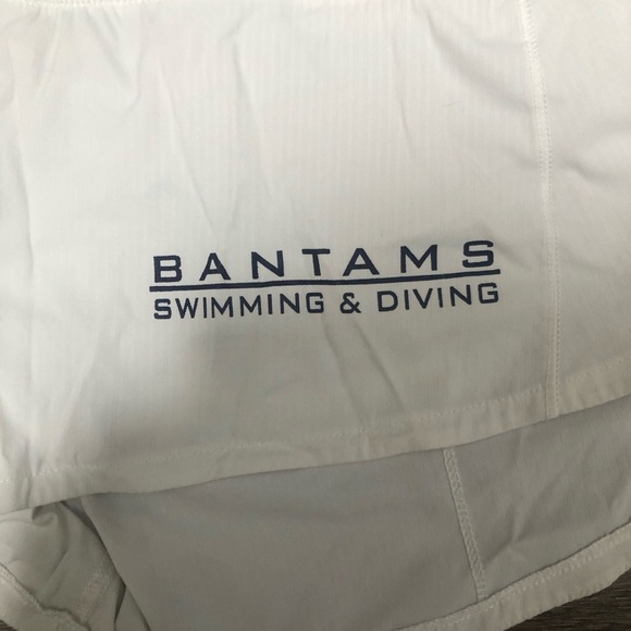 Lululemon x BANTAMS SWIMMING & DIVING White Speed Up Shorts 6 Regular - Picture 2 of 7